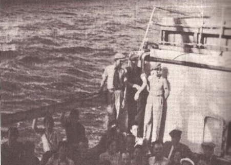 Barco en el que llegaron los primeros refugiados judíos.