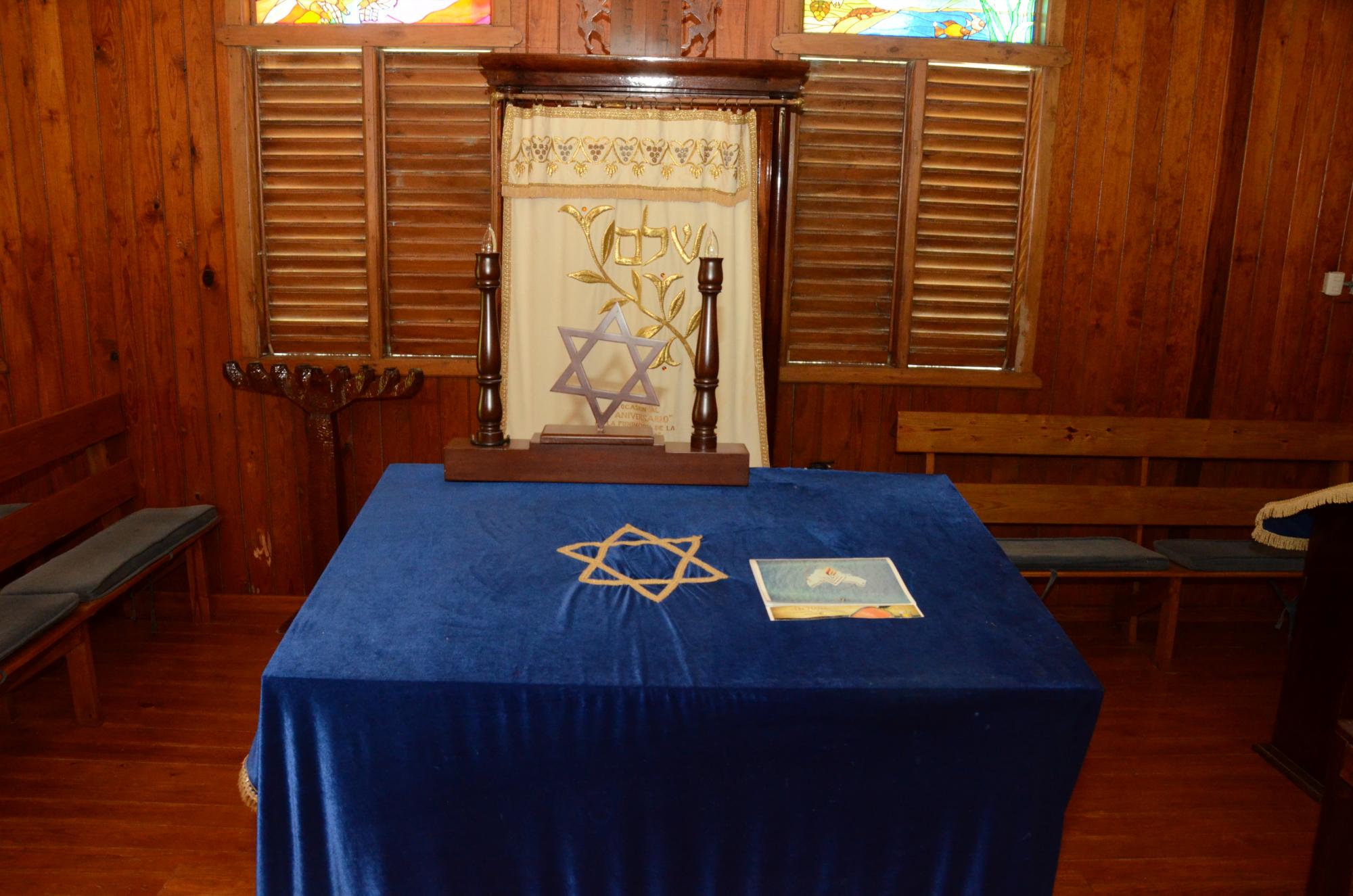 Imagen de la Sinagoga ubicada en la comunidad el Batey, Sosúa.