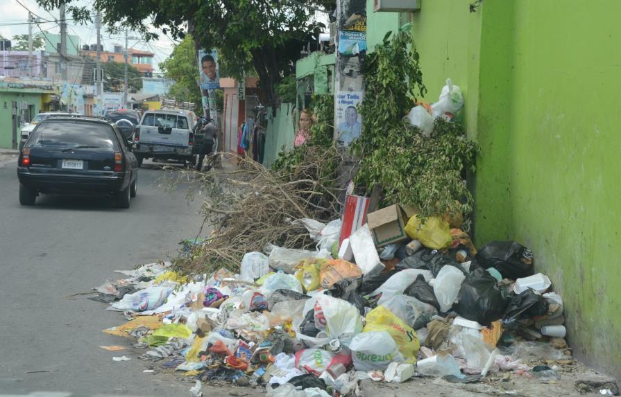 Se amontona la basura en barrios de Sabana Perdida, municipio Santo Domingo Norte
