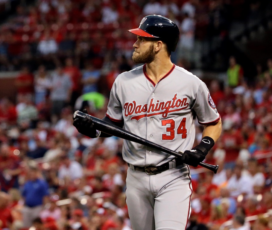 Bricey Harper encabeza el bateo en la Liga Nacional con promedio de .336