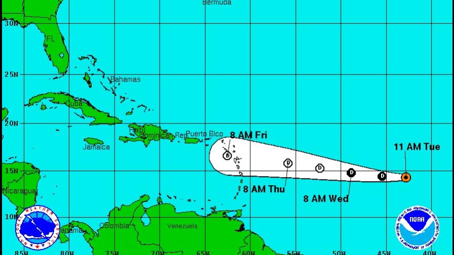 La tormenta Grace se degradará hoy a depresión tropical rumbo a las Antillas
