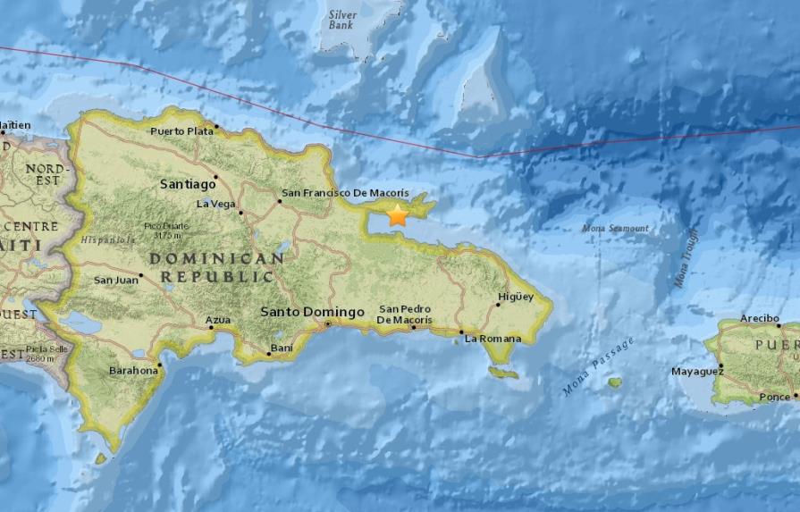 Se registra sismo de 4.1 grados en Samaná