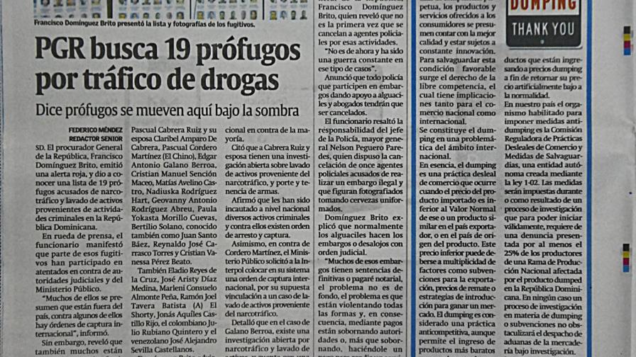Errata en la columna Derecho Económico