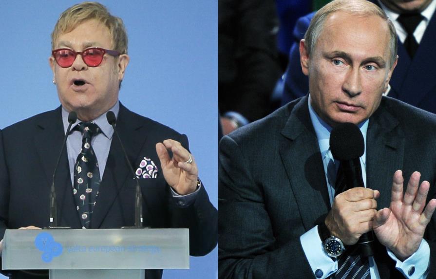 Elton John quiere hablar de los derechos de los homosexuales con Putin