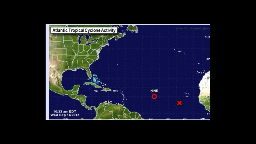 Se forma la novena depresión tropical en el centro del Atlántico