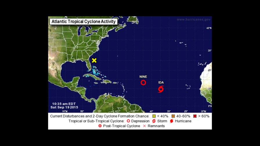 Ida mantiene su trayectoria en el Atlántico hacia el noroeste 