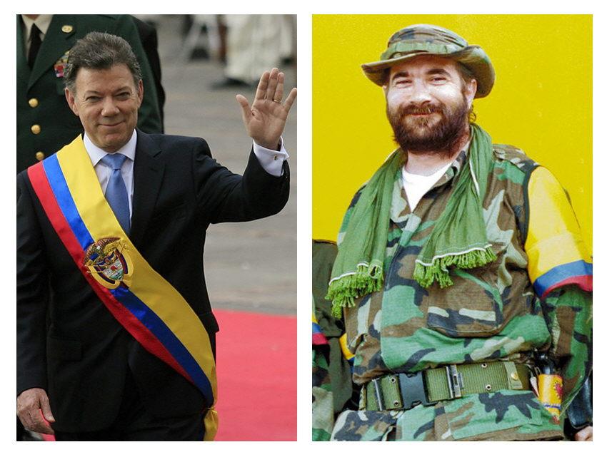 Santos y Timochenko, un encuentro inédito por la paz de Colombia 