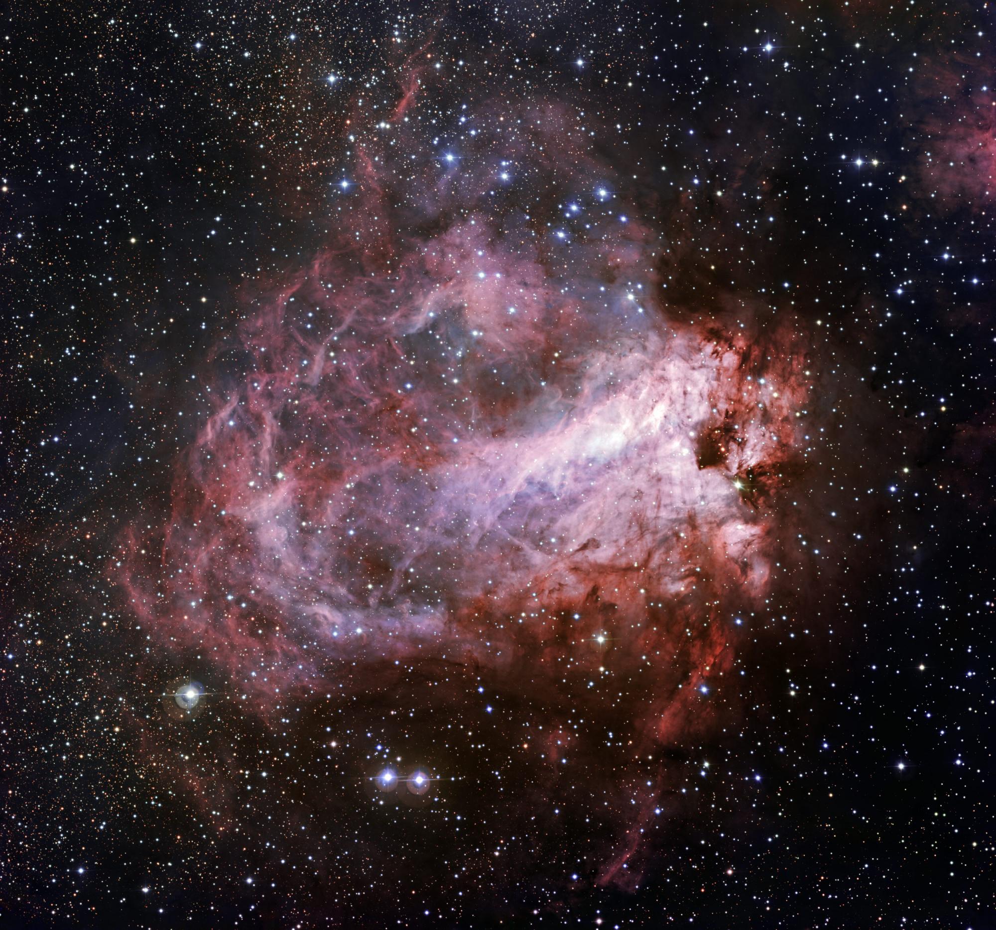 La formación estelar Messier 17