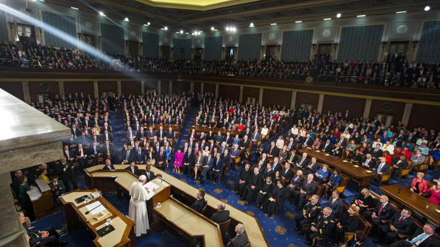 El papa Francisco apela ante el Congreso de EE.UU. a cumplir los “sueños” de América