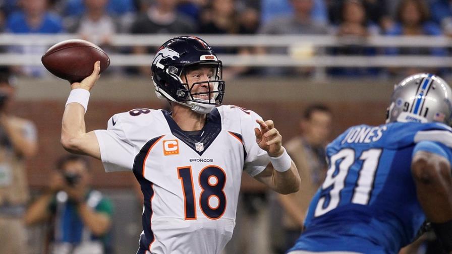 Peyton Manning lanza 2 pases de anotación; Broncos doblegan a Lions 