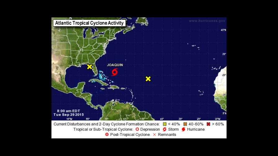 Se forma Joaquín, la décima tormenta tropical en el Atlántico 