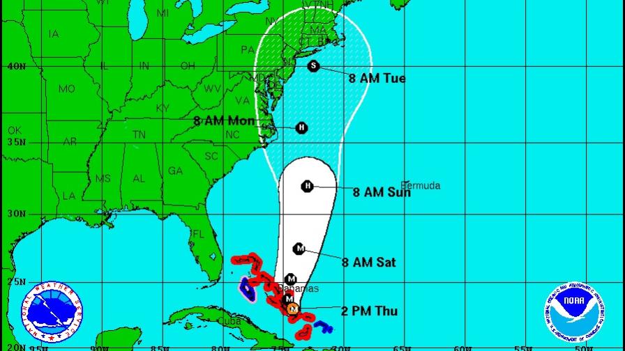 Poderoso huracán Joaquín subió a categoría 4 sobre el centro de las Bahamas