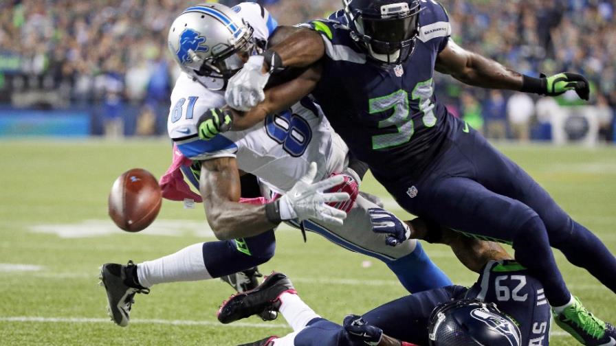 Con gran jugada de Chancellor, Seahawks vencen 13-10 a Lions 