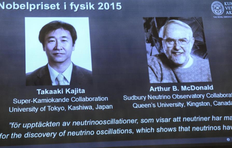 Nobel de Física para científicos que resolvieron el enigma de los neutrinos
