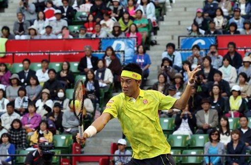 Nishikori avanza a cuartos de final en Japón 