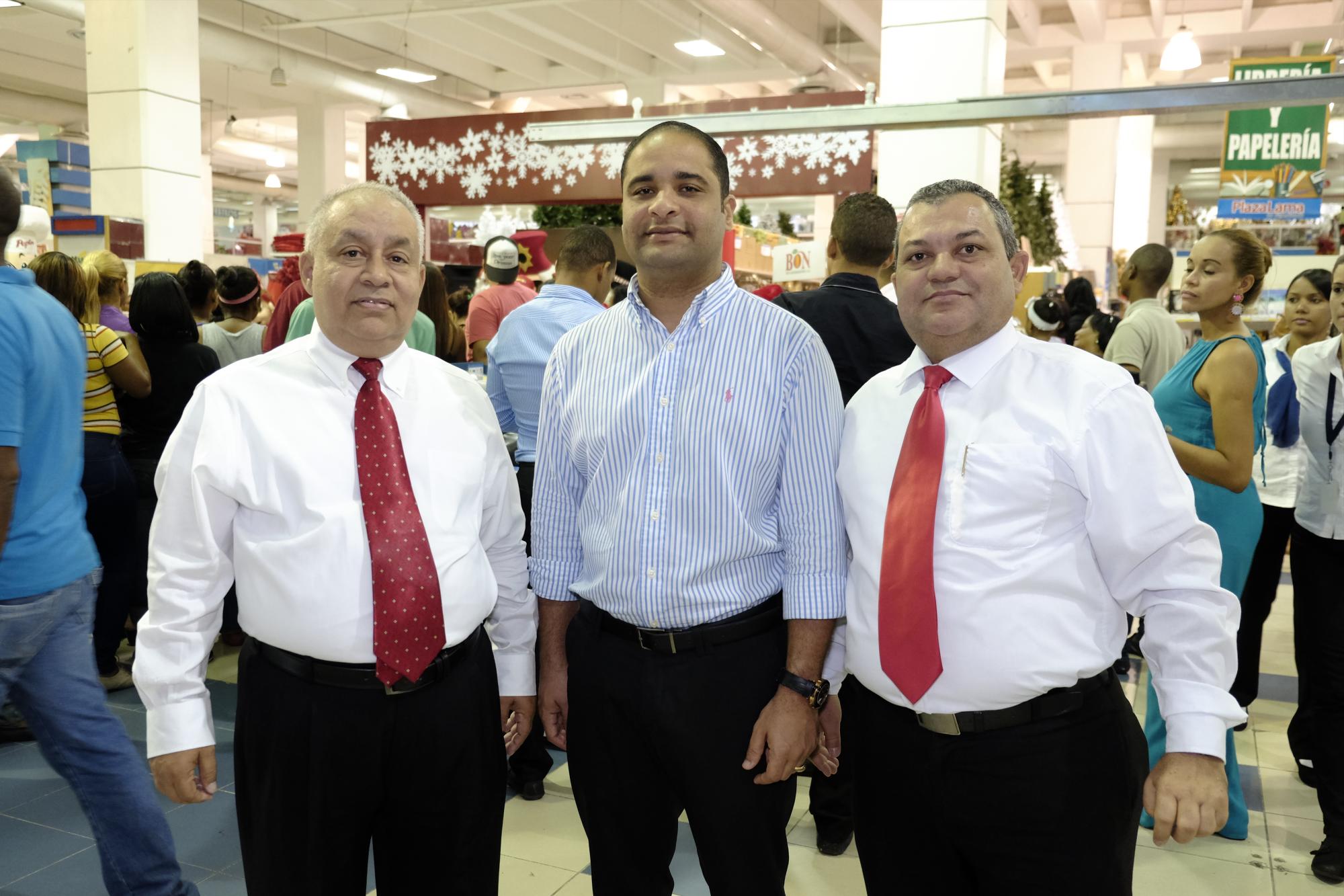 José Ureña Barsona, Hugo Bloise y Dionisio Veras.