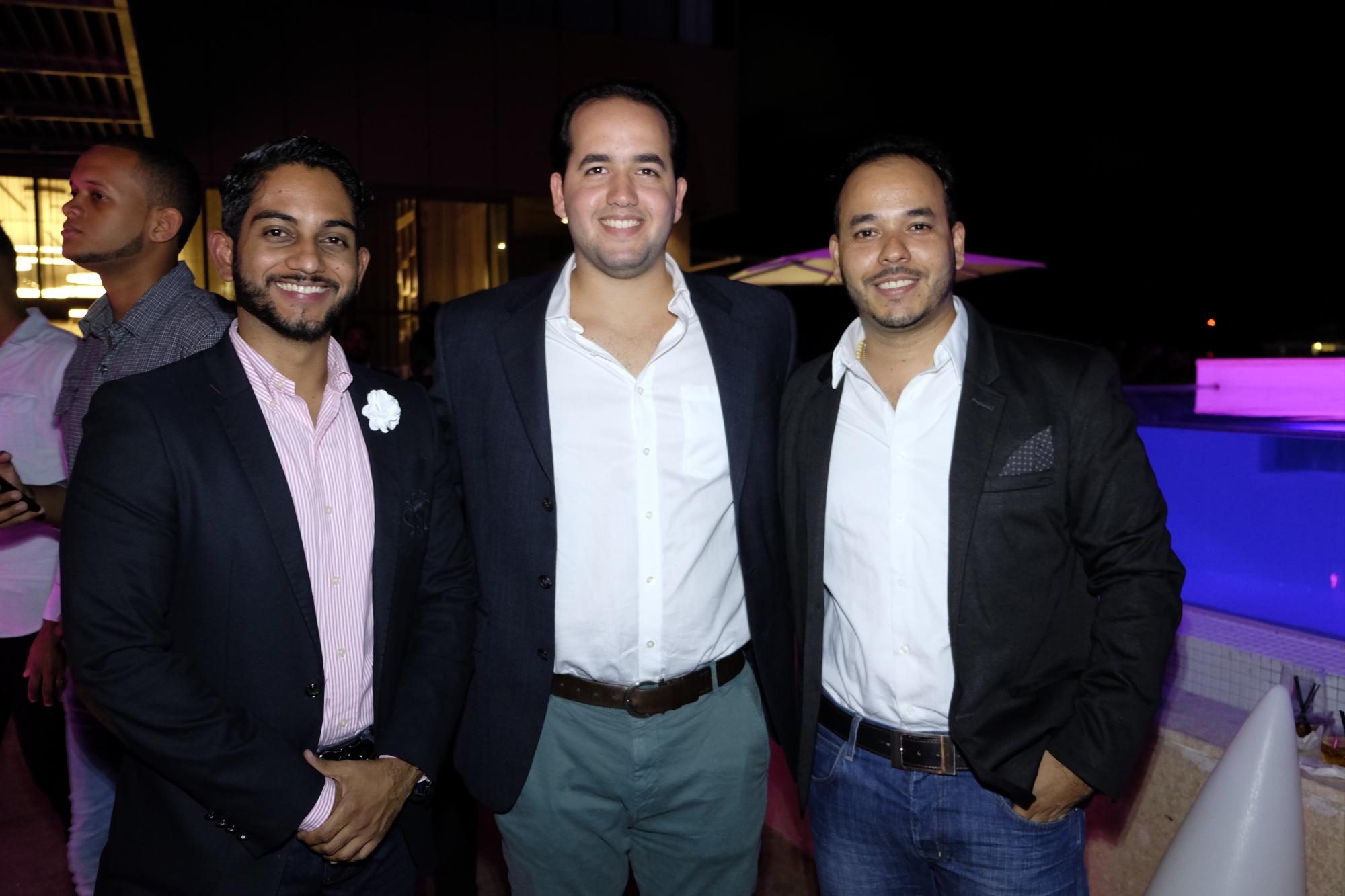 Bismarck González, José Martí y César Méndez.