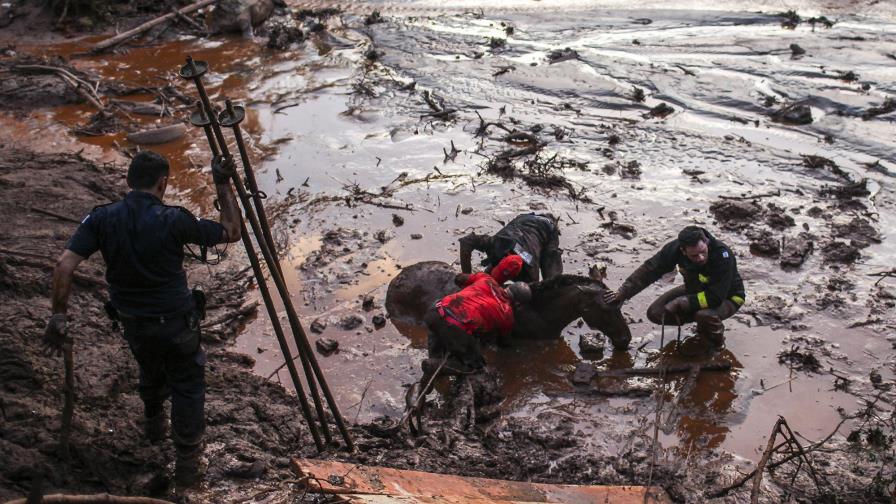 Prosiguen la búsqueda de los desaparecidos por la riada de lodo en Brasil
