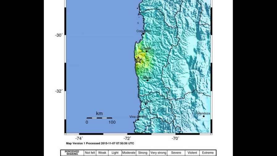 Sismo de 6,8 grados afectó de madrugada a tres regiones de Chile