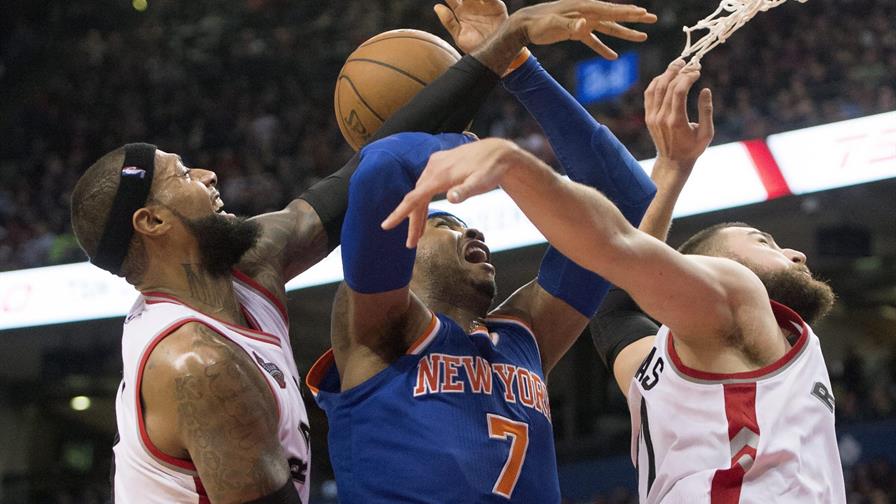 Knicks propina primer revés en casa a Raptors 
