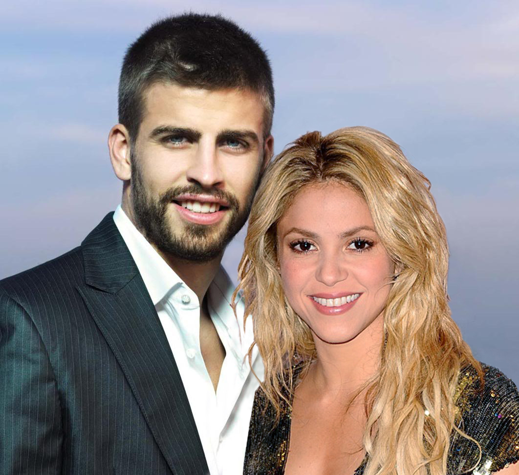 La cantante colombiana Shakira  y  el futbolista español, Gerard Piqué