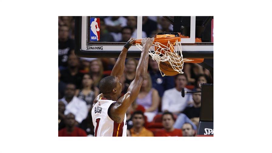 Con ‘doble doble’ de Bosh, Heat vence a Kings 