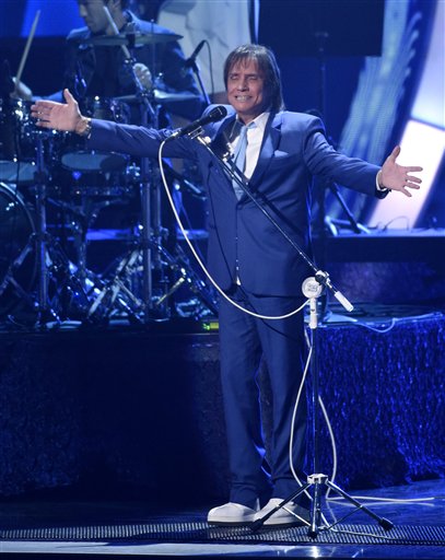 Roberto Carlos, Persona del Año 2015, durante su presentación en la 16a entrega de los Latin Grammy el jueves 19 de noviembre de 2015 en Las Vegas.