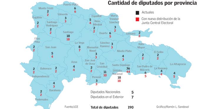 Ocho de 32 territorios acaparan la mayoría de diputaciones que se elegirán en las elecciones de 2016