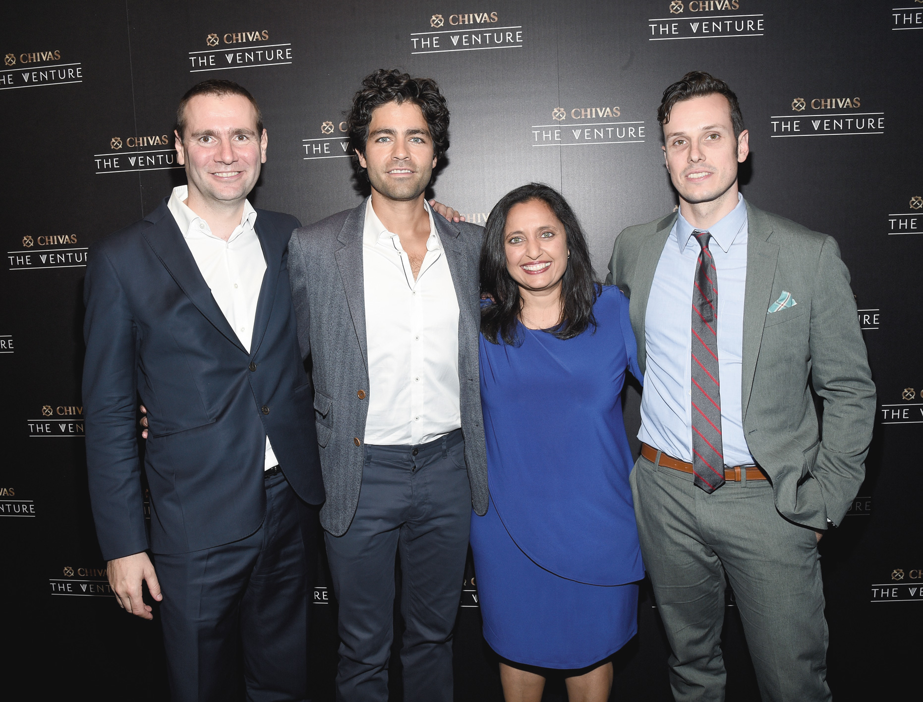 Los jueves de The Venture: Alex Ricard, Adrian Grenier, Sonal Shah y Morgan Clendaniel.