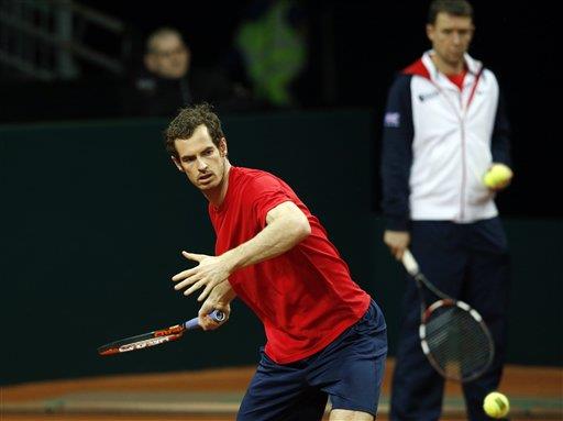 Murray, “satisfecho” con la seguridad en Gante antes de final de Copa Davis