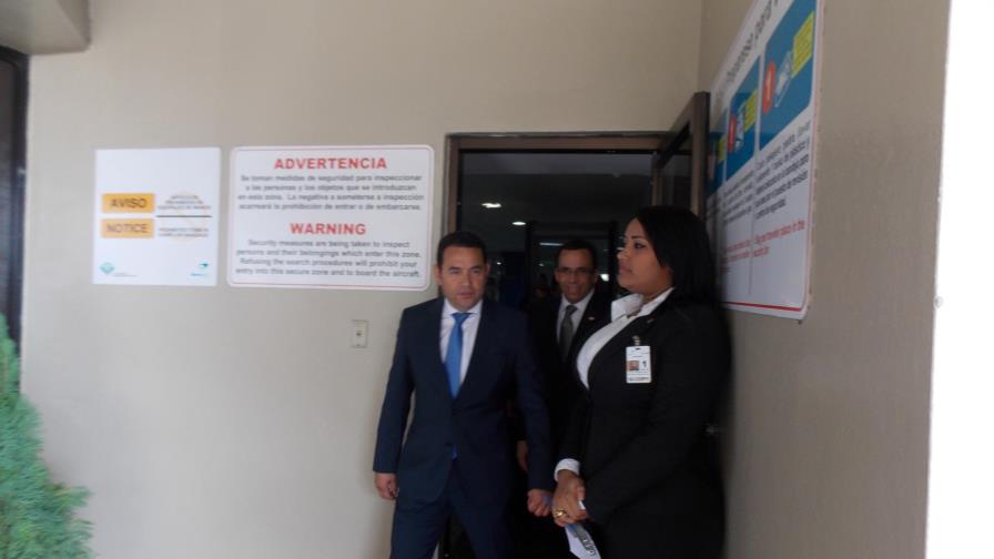 Presidente electo de Guatemala, Jimmy Morales, llegó al país