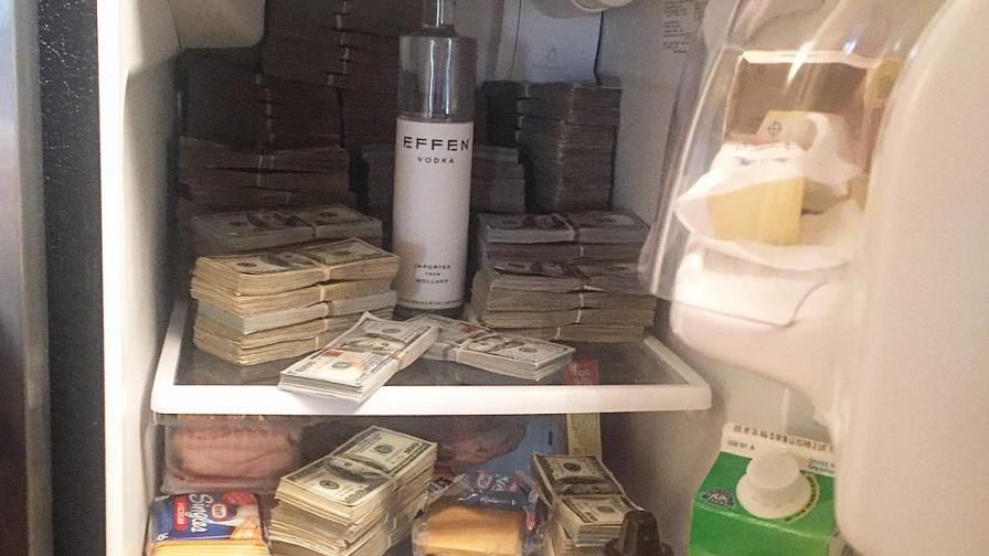 La nevera llena de dinero del “quebrado” 50 Cent La nevera llena de dinero del “quebrado” 50 Cent