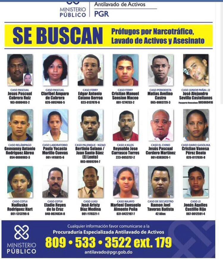 Los más buscados por la Justicia dominicana y las razones de la persecución