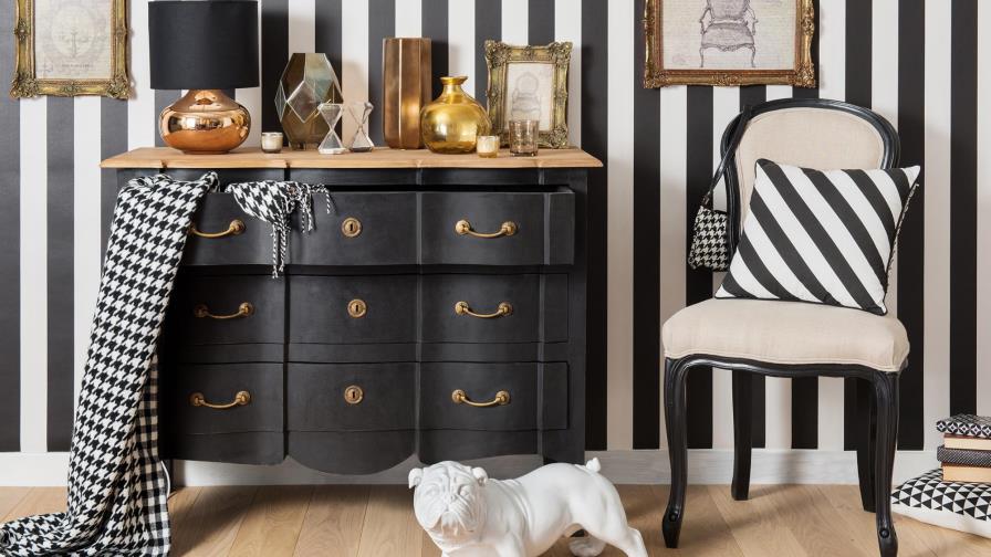 Decoración en blanquinegro