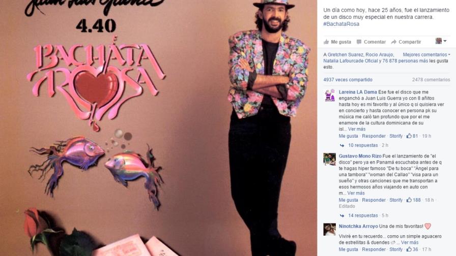 Vídeos: Bachata Rosa cumplió 25 años, sus diez canciones