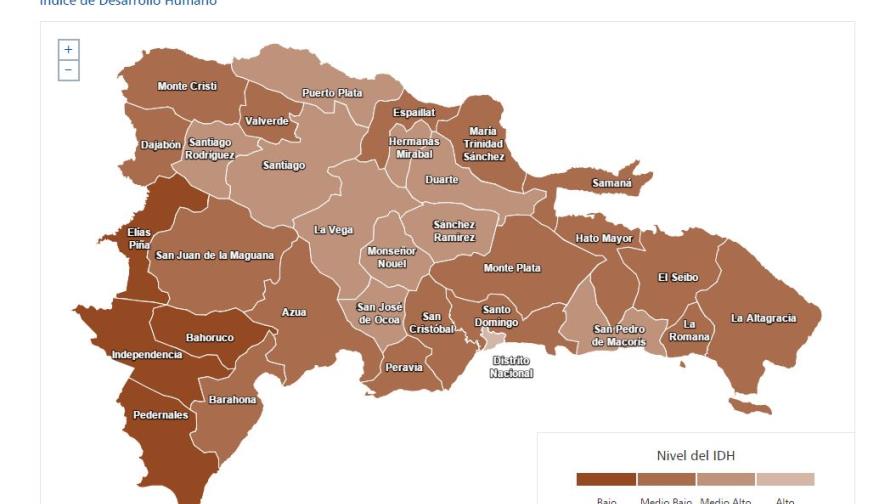 El PNUD lanza un Mapa Interactivo de Desarrollo Humano en República Dominicana