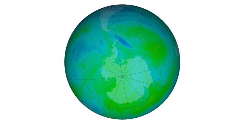 Agujero en capa de ozono en Antártida alcanza un tamaño récord en diciembre
