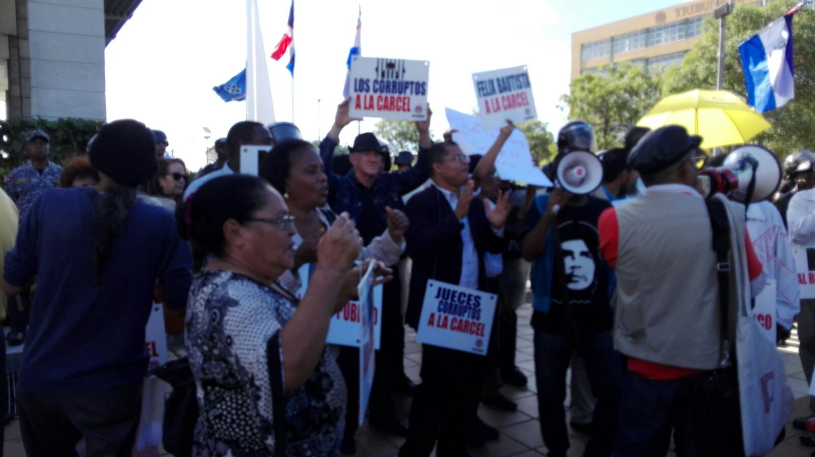 Momento de la manifestación.