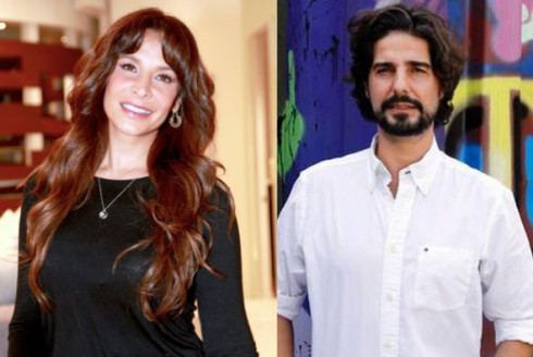 La  actriz Lorena Rojas y su viudo