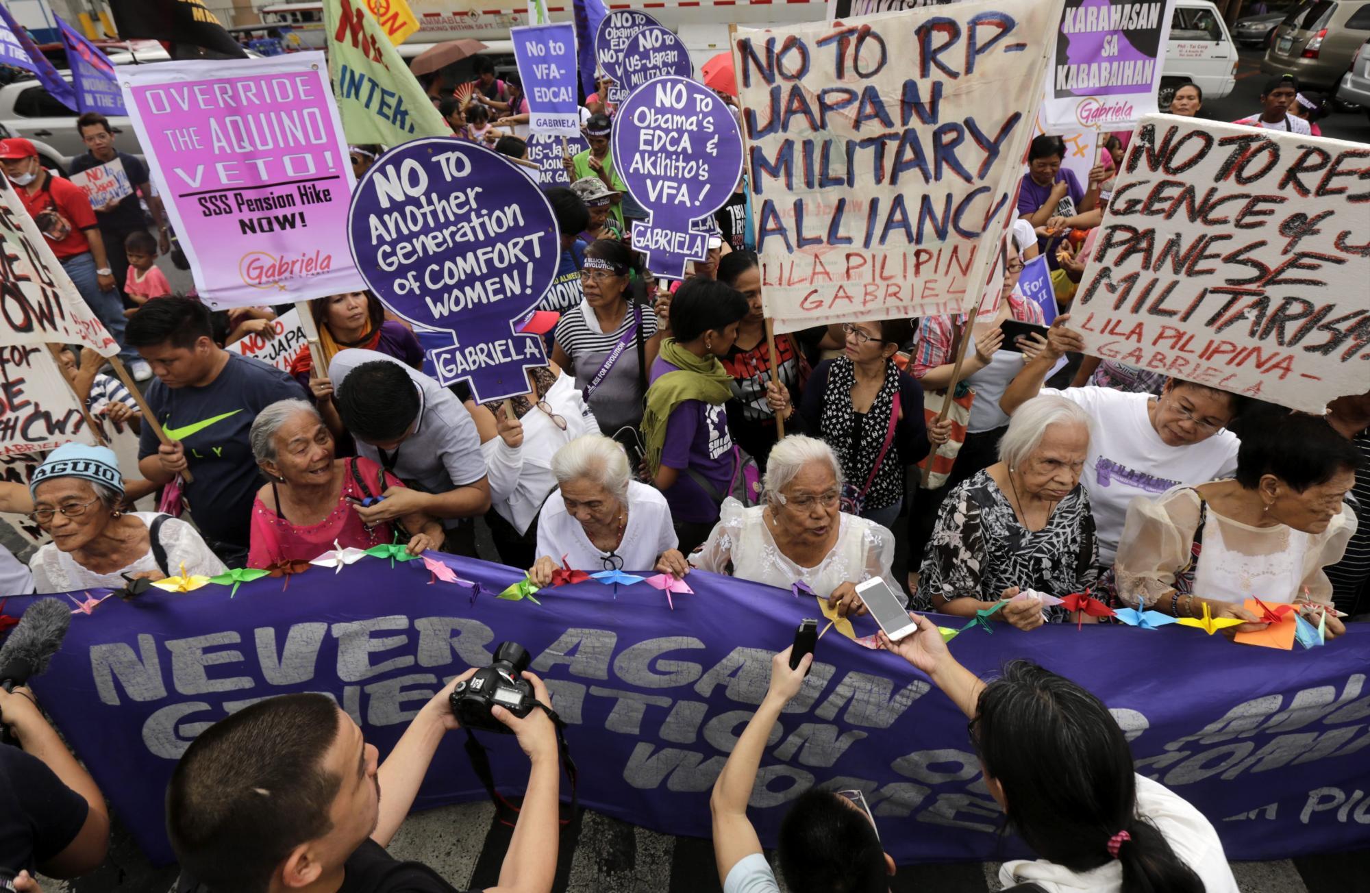 Protesta de mujeres en Filipinas