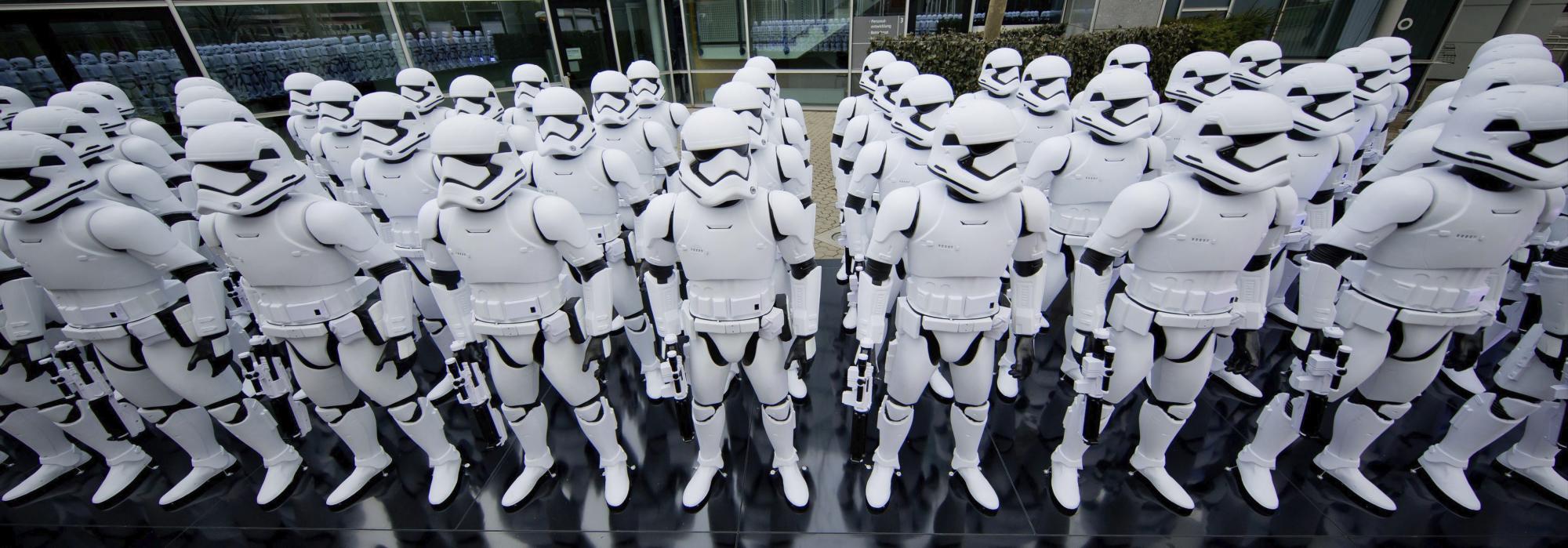 Soldados imperiales de la película Star Wars