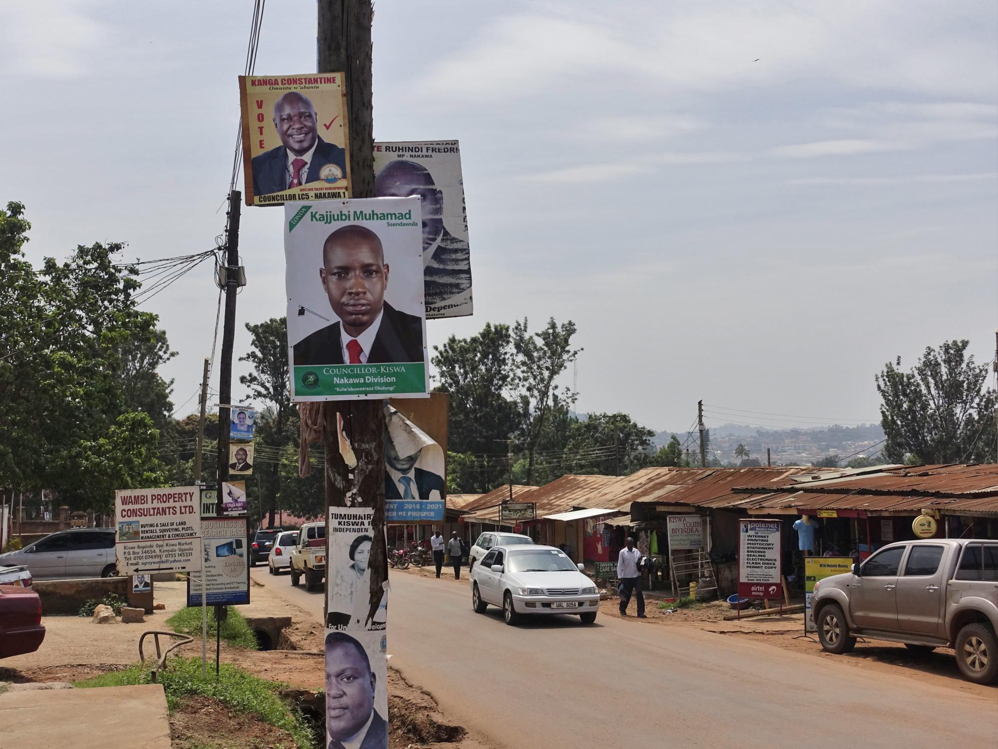 Campaña electoral en Uganda
