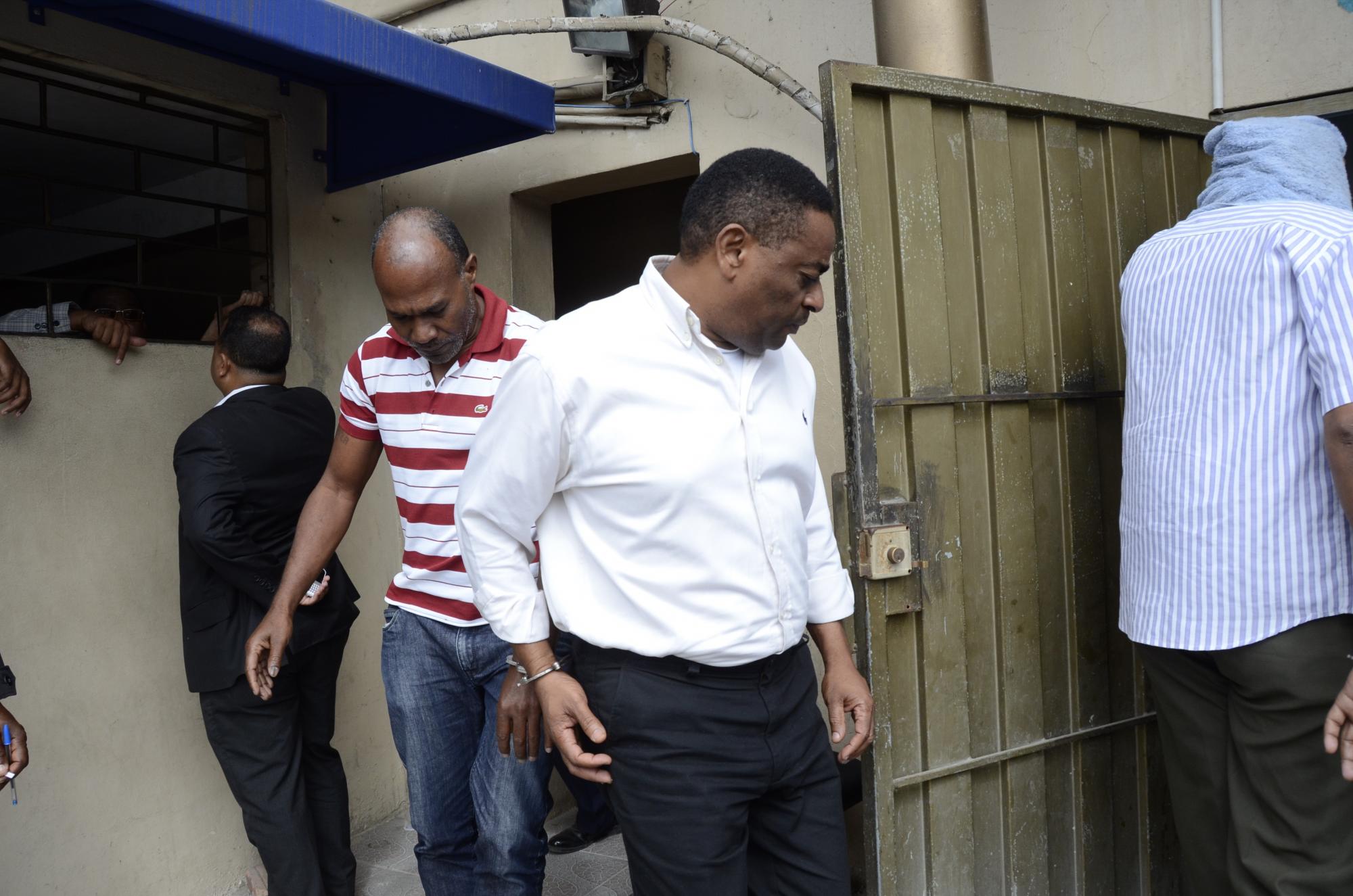 Vista de los militares acusados de tráfico de armas por el Ministerio Público. 