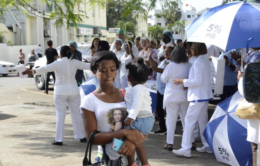 Se cumple paro médico en hospitales del Gran Santo Domingo