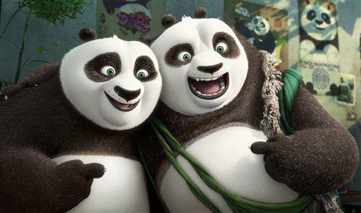 “Kung Fu Panda 3” se aferra al primer puesto de la taquilla en EE.UU.