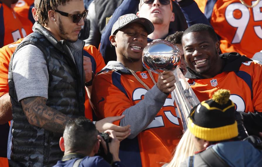 Denver festeja el campeonato del Super Bowl de los Broncos 