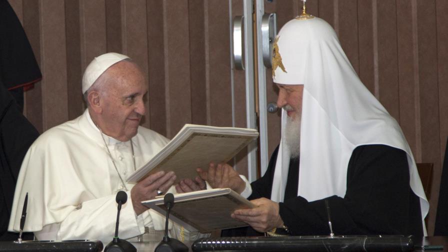 Papa y patriarca ruso lanzan inédito llamado a unidad y protección de cristianos Papa y patriarca ruso lanzan inédito llamado a unidad y protección de cristianos