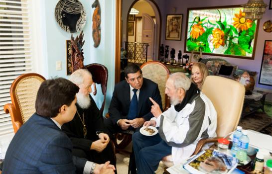 El patriarca ruso Kiril visitó a Fidel Castro en La Habana 