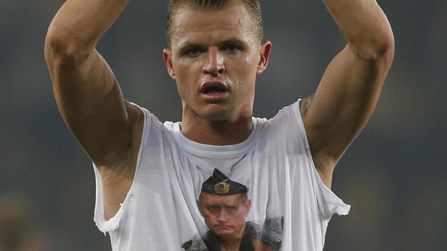 La UEFA abre procedimiento por camiseta con rostro de Putin 