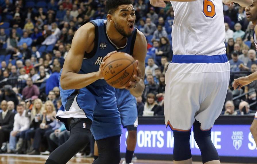 Karl-Anthony Towns acumuló 24 puntos y ocho rebotes en derrota de Minnesota